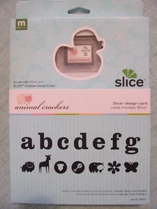 TARJETA DE DISEÑO DE CORTADOR DE REBANADAS GALLETAS DE ANIMALES ALFABETO FORMAS DE ANIMALES Y BEBÉS - Imagen 1 de 5
