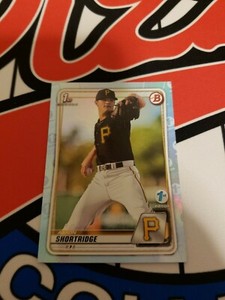 2020 Bowman 1st Edition Sky Blue #BFE-9 Aaron Shortridge - Pittsburgh Pirates