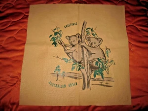 Vintage Leather Koala Bear Souvenir wall hanging Australia - Picture 1 of 9