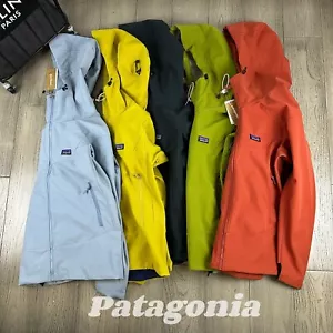 Patagonia outdoor hooded hardshell jacket for men women zip up hoodie hoodie - Picture 1 of 13