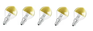 5x Osram Kopfspiegellampe vergoldet gold E14 25W warmweiß EEK: G (Spekt A bis G) - Bild 1 von 4