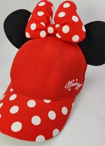 Disney Parks Minnie Mouse Bow Ears Snapback Baseball Cap - Youth - Picture 1 of 4