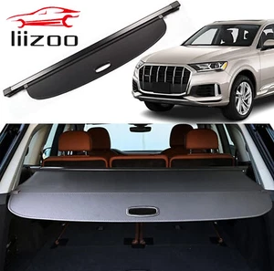 For 2016-2024 Audi Q7 Rear Trunk Cargo Cover Retractable Luggage Shade Black - Picture 1 of 6