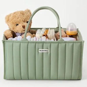 Diary Baby Diaper Caddy Organizer, Stylish Nursery Storage Basket - Picture 1 of 3