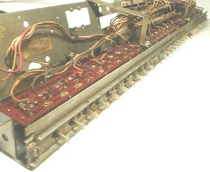 SEEBURG JUKEBOX LPC480 : Untested BUTTON RACK w/ CORDS & JACKS ..type TES169-56 - Picture 1 of 6