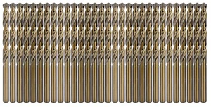 MAX-CRAFT Cobalt Drill Bit Set 1/4" M35 HSS Co Twist Jobber Metal Drill-30Pcs - Picture 1 of 10