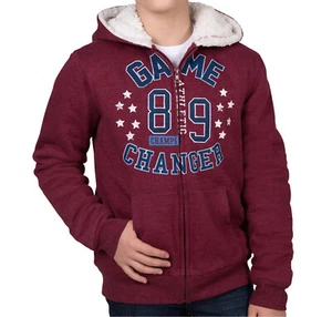 Lee Boys Sherpa Lined Hoodie~Red~Game Changer~XS ~S or L~NEW~Full-Zip~Sweatshirt - Picture 1 of 3