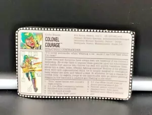 Tarjeta de archivo Hasbro GI Joe Coronel Courage Strategic Commander 1993 - Imagen 1 de 1