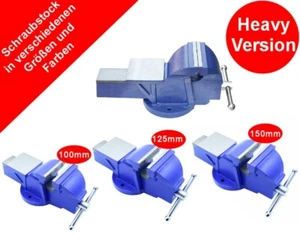 Schraubstock mit Amboss Heavy Version 100 125 150 mm Parallel Werkbank - Bild 1 von 4