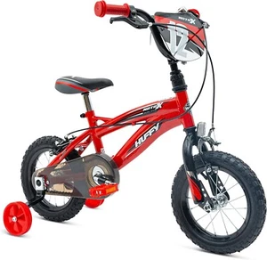 Huffy Moto X 12" Boys Bike Red/Black with Stabilisers - Age 3-5 | BMX Styling - Picture 1 of 4
