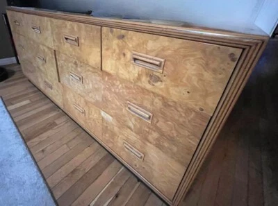 Henredon Scene Two King Bedroom Set – Burlwood Design - Image 1 of 4