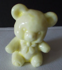 Boyd Glass Fuzzy the Bear Sunflower Yellow Figurine Paperweight