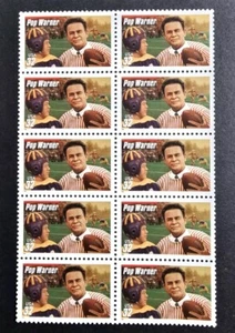 U.S. Stamps SC # 3149, Pop Warner: Football Coaches 32¢ Block 10 - Picture 1 of 1
