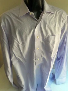 BROOKS BROTHERS 346 100% Cotton Button Down Shirt Purple Checkerboard 17-4/5 - Picture 1 of 4