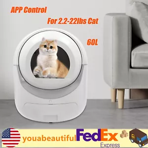 Automatic Smart Cat Litter Box Self-Cleaning Odor Removal APP control Low Noise - Picture 1 of 20