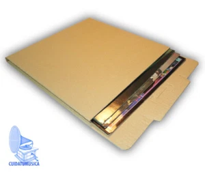 25 CAJAS DE CARTÓN EMBALAJE PARA ENVIAR DE 1 A 3 DISCOS VINILO LP 12" -NUEVAS- - Imagen 1 de 4