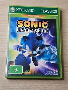 Sonic Unleashed Microsoft Xbox 360 Video Game PAL + Manual - Picture 1 of 3