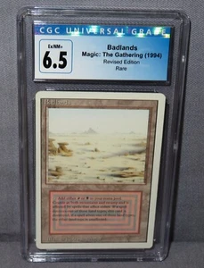 BADLANDS Dual Land CGC 6,5 EX/NM+ Magic the Gathering 1994 revisado Magic the Gathering - Imagen 1 de 3