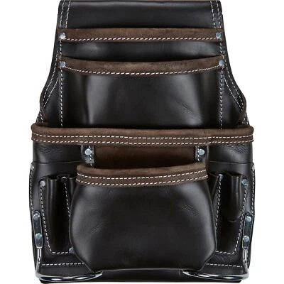 Bluespot Oil Tanned Leather Single Tool Nail Screw Pouch Rigger Bag