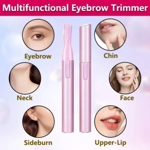Portable Hair Electric Eyebrow Trimmer Shaver Hair Face Lady Body Razor Remover - Picture 1 of 13