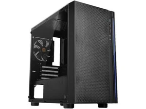 Thermaltake Versa H18 Tempered Glass Black SPCC Micro ATX Gaming Computer Case C - Picture 1 of 12