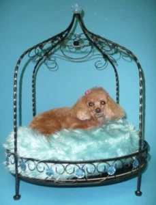 Jeweled Princess Pet Bed - Blue - Picture 1 of 1