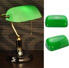 9" x 5" Vintage Green Desk Banker Lamp Shade Cover Cased Replacement Lampshade