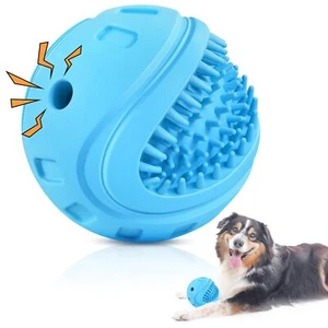 Indestructible Squeaky Dog Balls Dog Toys for Aggressive Chewers Large Medium - Picture 1 of 7