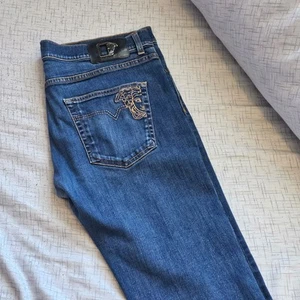 Pantalones de mezclilla delgados ligeros color índigo Versace Versace Collection/Gianni Versace, - Imagen 1 de 10