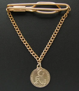 De colección Boy Scouts BSA Jamboree 1957 Valley Forge Medalla en Cadena Corbata Barra Clip - Imagen 1 de 5