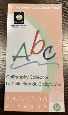 Cartucho de fuentes Cricut “Colección de caligrafía” -Incompleto -Estado de enlace desconocido Foto 1 de 4