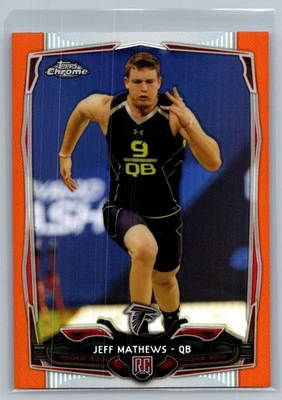 2014 Topps Chrome #113 Jeff Mathews Atlanta Falcons Orange - Image 1 of 2