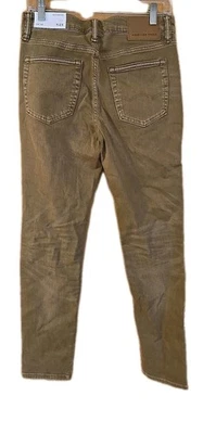 AMERICAN EAGLE 男式弹力牛仔裤金色棕色紧身 30x30 全新! — 第 1/4 张图片