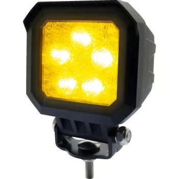 Yellow LED work light with heated lens, flood beam. Raw lumen output: TLL75AHHB - Image 1 of 3