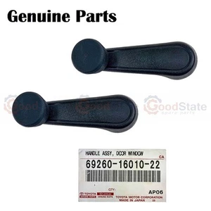 Genuine Toyota LandCruiser 47 45 Series HJ Front Door Window Regulator Handle x2 - Picture 1 of 20