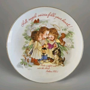 Vintage Lasting Memories Gentle Hearts 6.5” Decorative Plate “Let angel voices.” - Picture 1 of 2