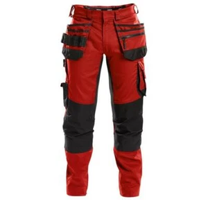 Herren Dassy Arbeitshose Flux mit Stretch Multi Taschen und Knietaschen rot - Bild 1 von 5