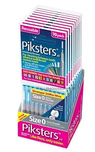 Piksters Size 0 Grey Interdental Brushes 100pk (10 x 10pks) Individual Packets - Picture 1 of 2
