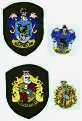 HARRY POTTER COLLECTION HORWARTS SCHOOL GOBLET OF FIRE SCARF CREST 4-PATCH SET - Image 1 of 2