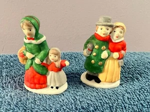 Pueblo de Navidad Accesorios Vintage Cerámica 2 Set de Pueblo Victoriano MAX6315 - Imagen 1 de 5