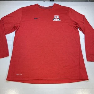 T-SHIRT T SHIRT maglia manica lunga UNIVERSITA' dell'ARIZONA UofA uomo XL Nike Dri Fit - Foto 1 di 4