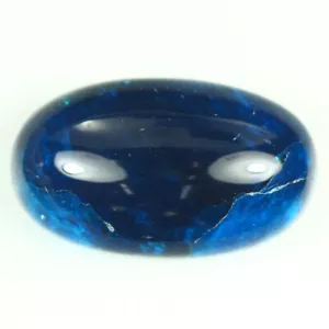 20,160 kt ERSTAUNLICHE ROYAL NEONBLAUE FARBE 100 % NATÜRLICHER APATIT OVAL CABOCHAN EDELSTEIN - Bild 1 von 1