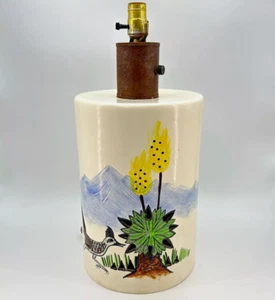 VINTAGE Roadrunner Table Lamp Yankee Doodle Dandee Southwest 1970s Lighted 20"H - Picture 1 of 11