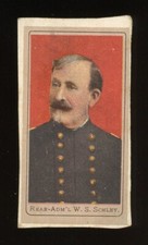 1901 T175 Heroes of the Spanish War #44 R. Admiral W.S. Schley