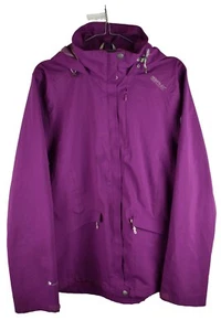 REGATTA Purple Windbreaker Jacket size Uk 14 Womens Full Zip Rain Walking - Picture 1 of 14