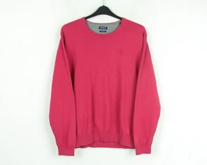 Suéter De Punto Casual Para Hombre MCNEAL XL Cuello Redondo De Algodón Puro Rosa - Imagen 1 de 5
