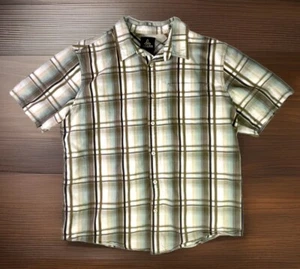 Camisa Prana Grande Manga Corta Con Botones (Hombre L) Marrón - Imagen 1 de 7