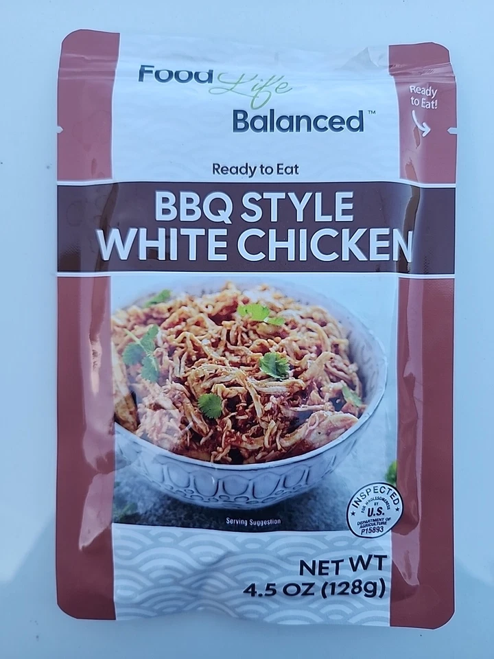 Lote de 40 paquetes Food Life estilo barbacoa pollo blanco 4,5 OZ Ech  Foto 1 de 1