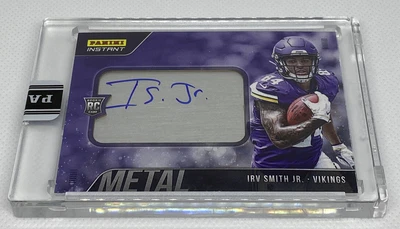 2019 20 Panini Instant IRV SMITH JR.  On Metal Auto #3/10 RC Baltimore Ravens - Image 1 of 4