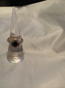 BP RG 76595 Admiring You Black Onyx Rose Gold Size 6 Ring - Picture 1 of 4